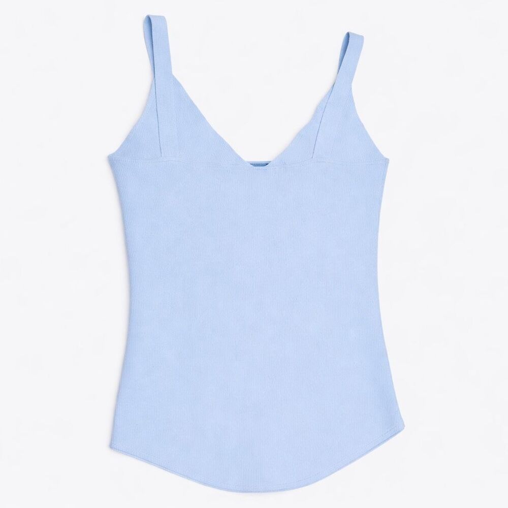 Raffi Sweater Camisole Knit Blue Minimalist Luxe Women S